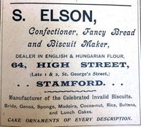 S Elson advert 1905