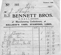 Hallidays Yard receipt 1935