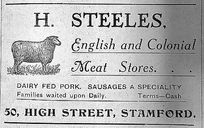 H. Steeles advert