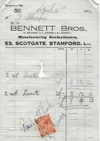 Scotgate receipt 1932